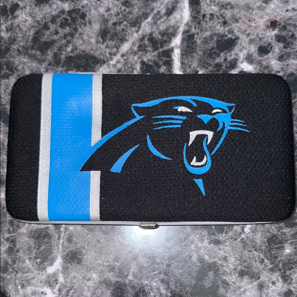 Black and Blue Carolina Panthers Wallet